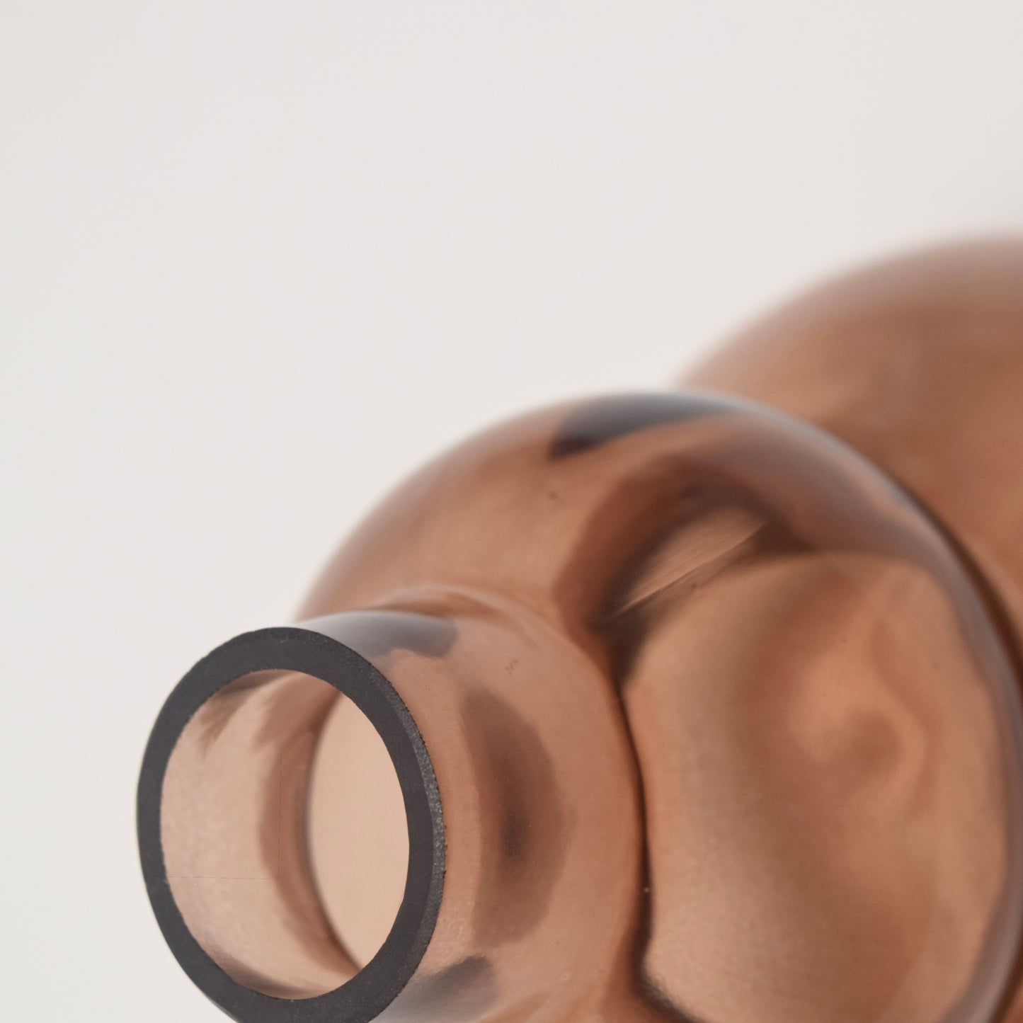 Small Brown Curved Vase