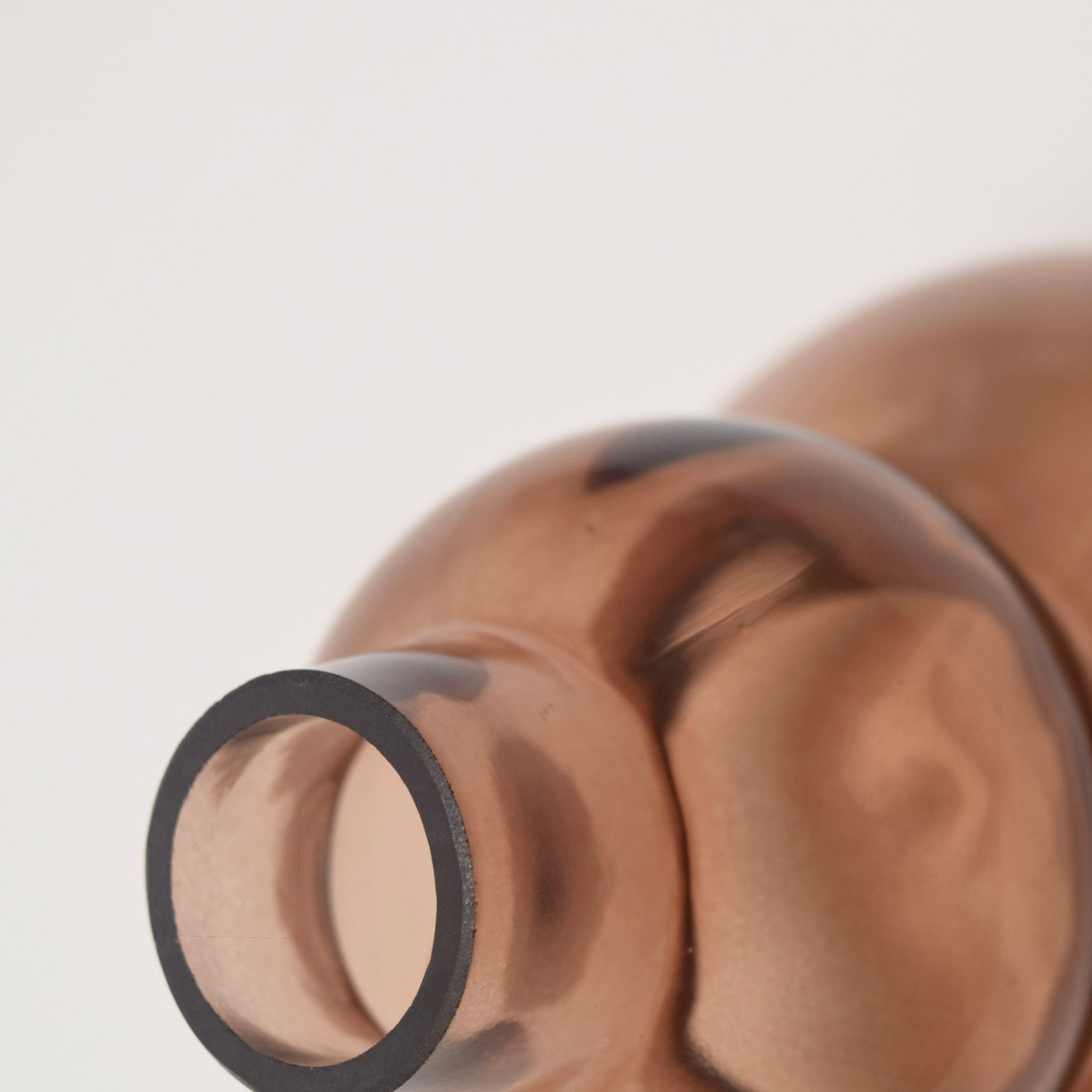 Small Brown Curved Vase