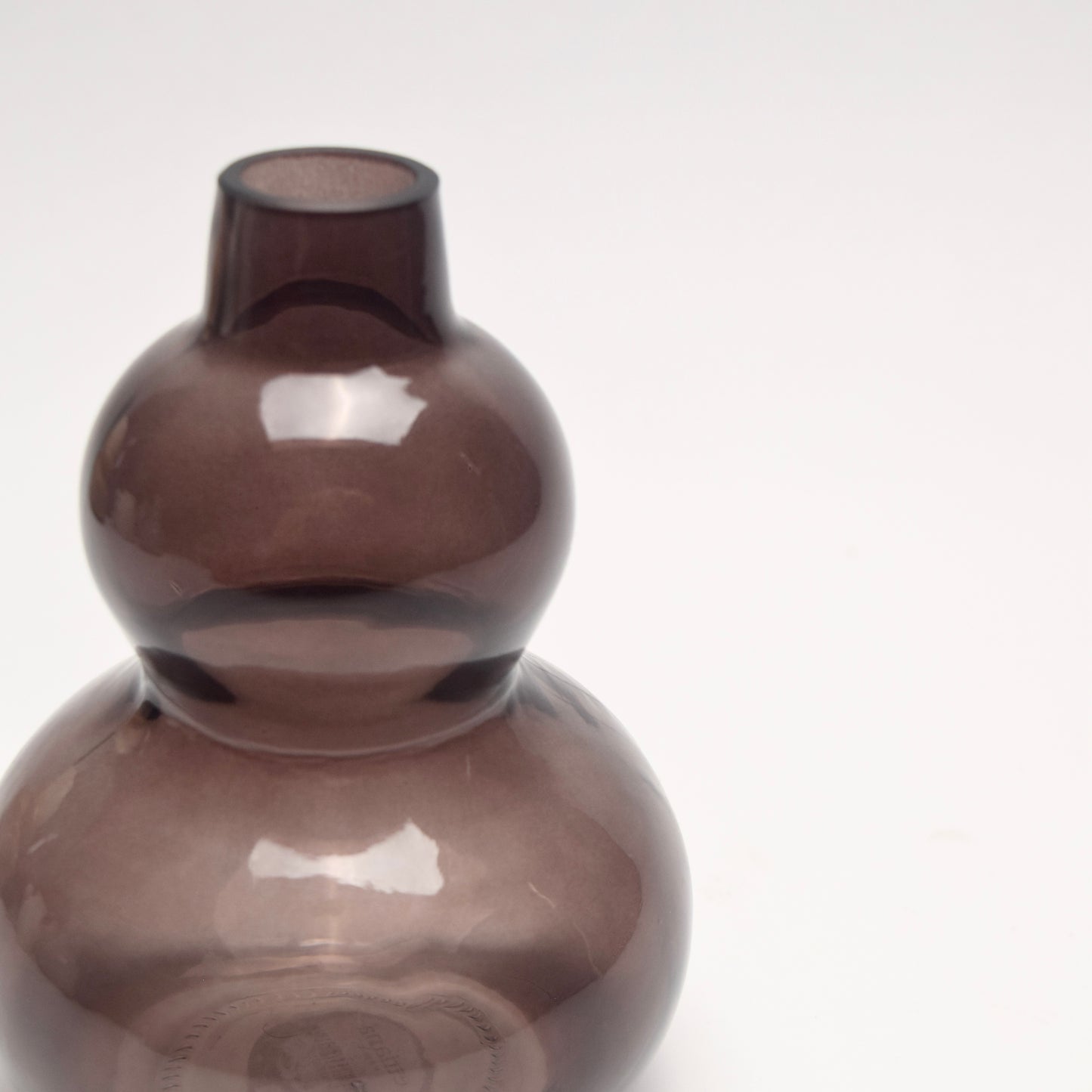 Dark Brown Glass Vase