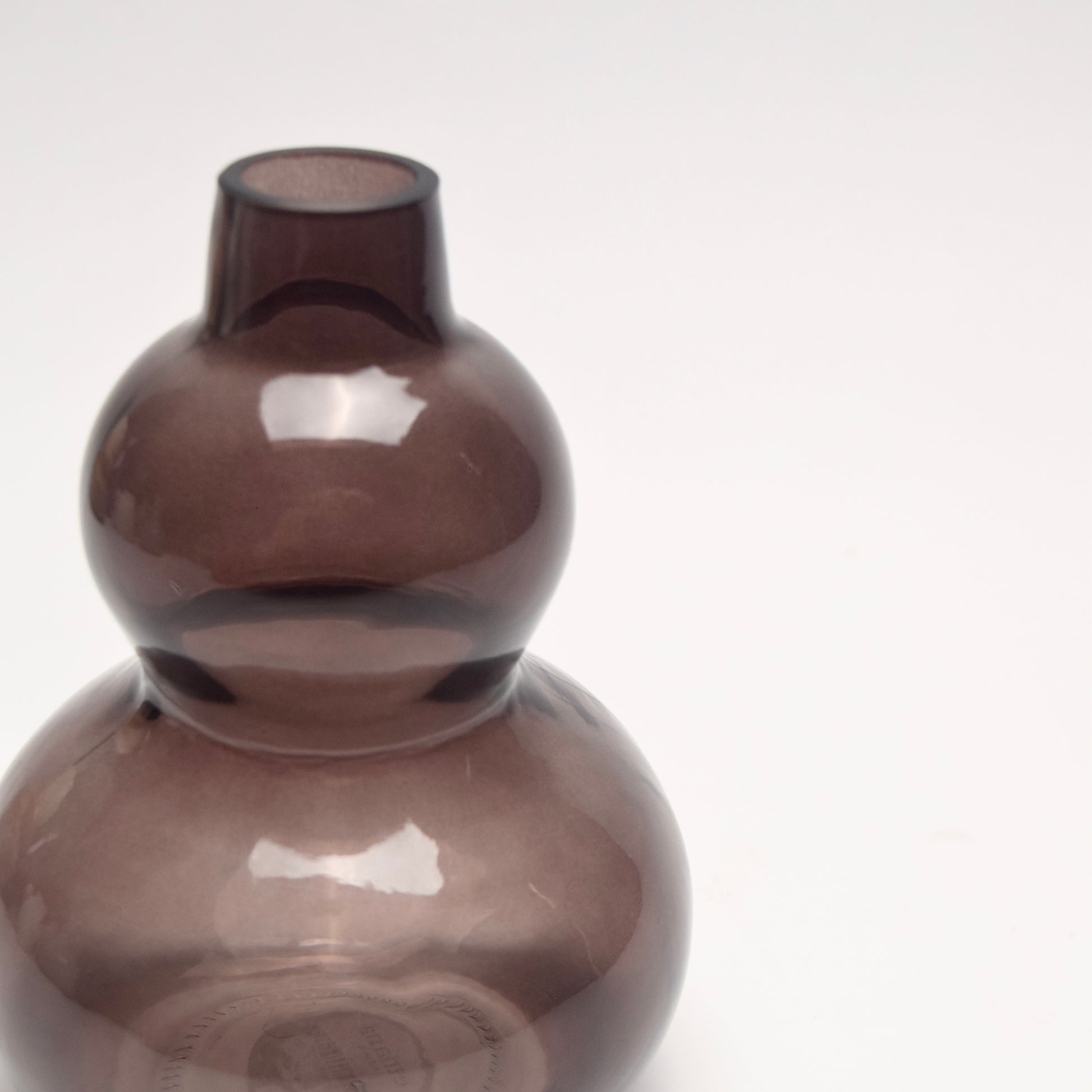 Dark Brown Glass Vase